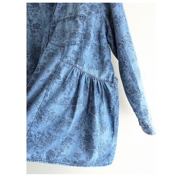 D/C Jeans rose print lyocell tunic - Picture 3 of 8